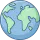 Globe icon representing global reach